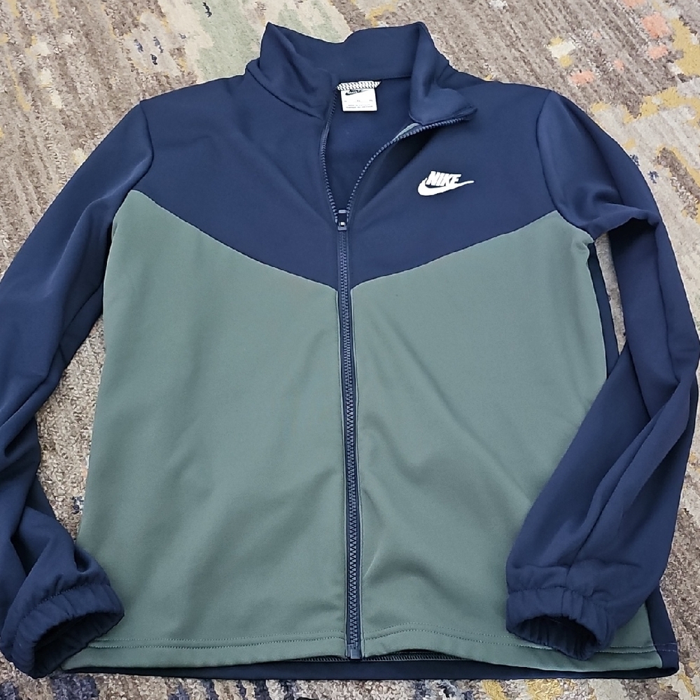 Nike Navy and Olive Zip-Up Jacket